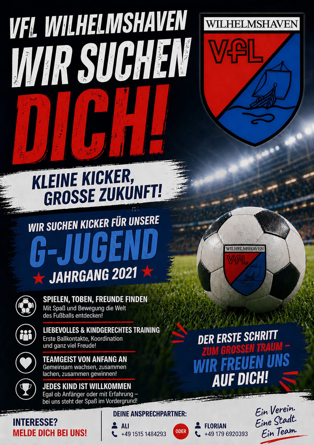 Spieler:innen Jahrgang 2021 gesucht